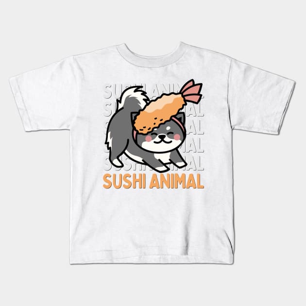 Cute Kawaii Sushi lover I love Sushi Life is better eating sushi ramen Chinese food addict Kids T-Shirt by BoogieCreates